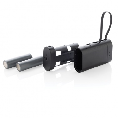 Logo trade promotional merchandise photo of: CycleCell 10,000 mah removable battery powerbank