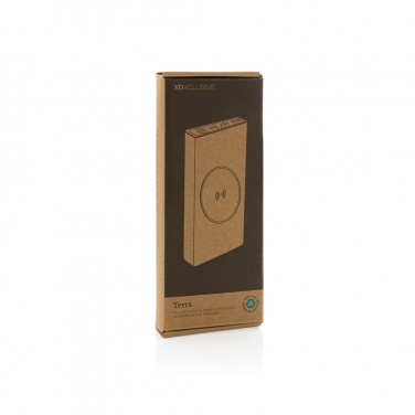 Logo trade promotional items picture of: Terra RCS recycled 18W aluminium 10000 powerbank 10W