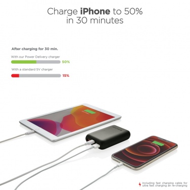 Logo trade promotional products picture of: Urban Vitamin Alameda 10.000 mAh 18W PD powerbank