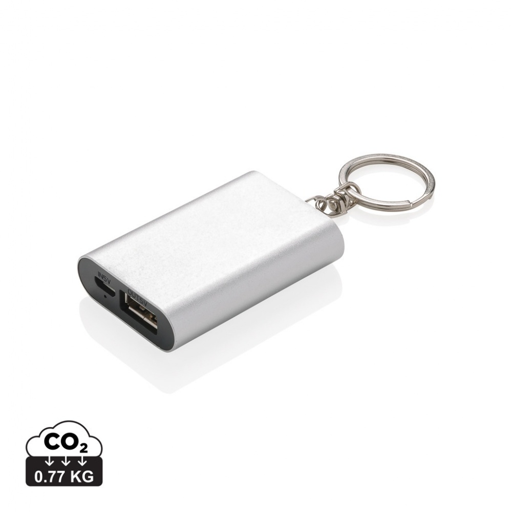 Logo trade promotional merchandise image of: 1.000 mAh keychain powerbank