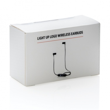 Logo trade advertising product photo of: Light up logo wireless earbuds