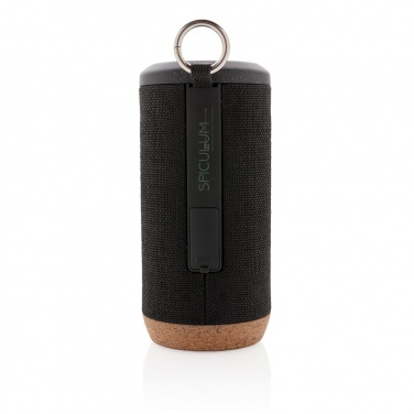 Logo trade advertising products image of: Baia 10W wireless speaker, cork