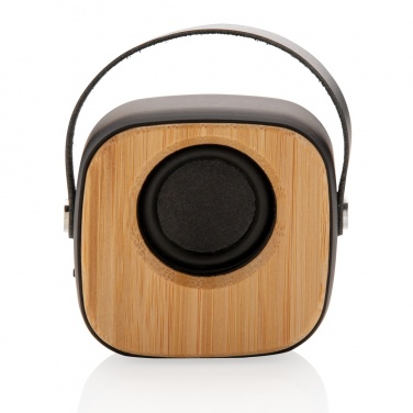 Logo trade promotional merchandise image of: Bamboo 3W Wireless Fashion Speaker