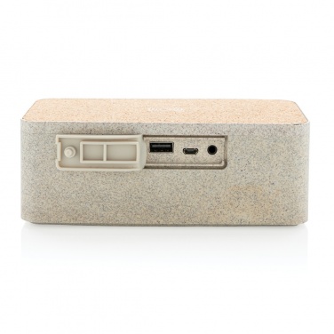 Logotrade business gift image of: Wheatstraw wireless charging speaker