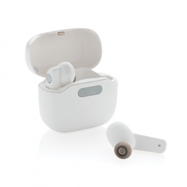 Logo trade promotional products image of: TWS earbuds in UV-C sterilising charging case