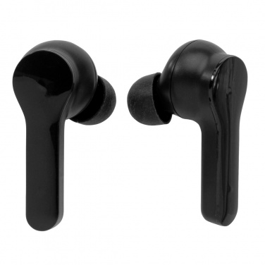 Logo trade advertising products picture of: Light up logo TWS earbuds in charging case