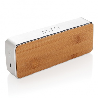 Logo trade promotional giveaways image of: Nevada Bamboo 3W wireless speaker