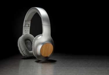 Logo trade promotional giveaway photo of: Dakota Bamboo wireless headphone