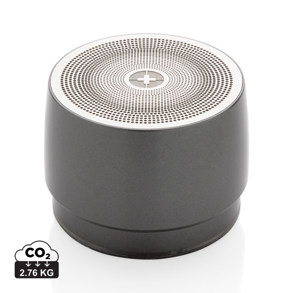 Logo trade promotional merchandise picture of: Swiss peak 5W wireless bass speaker