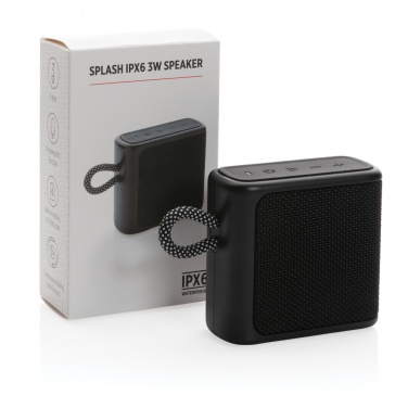 Logo trade corporate gifts image of: Splash IPX6 3W speaker
