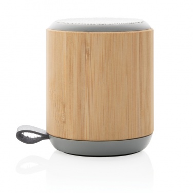 Logo trade advertising product photo of: Bamboo and fabric 3W wireless speaker