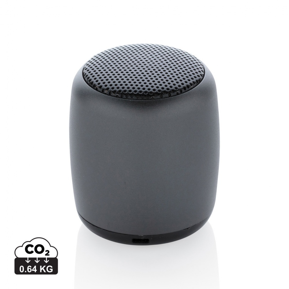 Logo trade corporate gifts image of: Mini aluminium wireless speaker