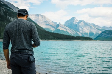 Logo trade promotional merchandise photo of: RCS recycled plastic Lightboom 5W Clip speaker