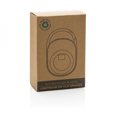 Logotrade corporate gifts photo of: RCS recycled plastic Lightboom 5W Clip speaker