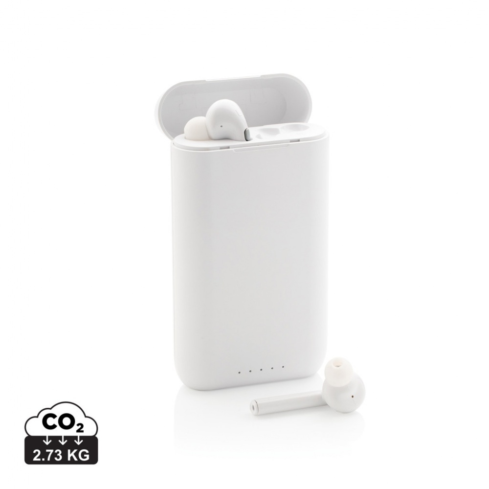 Logotrade promotional merchandise photo of: Liberty TWS earbuds with 5.000 mAh powerbank