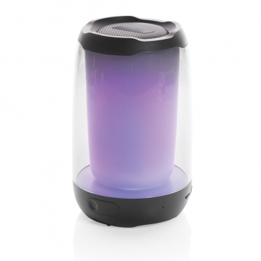 Logo trade promotional products picture of: RCS recycled plastic Lightboom 5W speaker