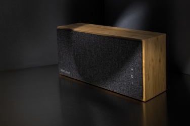 Logo trade promotional merchandise photo of: Wynn 20W bamboo wireless speaker