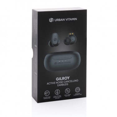 Logotrade promotional item image of: Urban Vitamin Gilroy hybrid ANC and ENC earbuds