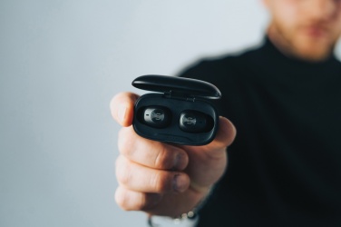 Logotrade promotional item image of: Urban Vitamin Palm Springs RCS rplastic ENC earbuds