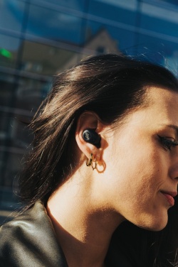 Logotrade promotional products photo of: Urban Vitamin Palm Springs RCS rplastic ENC earbuds