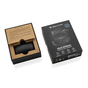 Logotrade promotional giveaway image of: Urban Vitamin Palm Springs RCS rplastic ENC earbuds