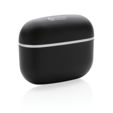 Logo trade promotional products image of: RCS recycled plastic Swiss Peak TWS earbuds 2.0