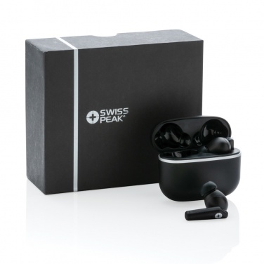 Logo trade advertising products picture of: RCS recycled plastic Swiss Peak TWS earbuds 2.0