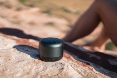 Logo trade promotional merchandise image of: Terra RCS recycled aluminium 5W wireless speaker