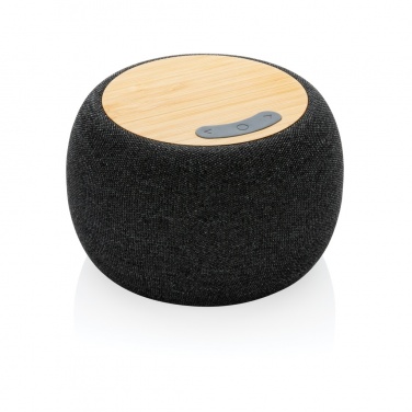 Logotrade promotional products photo of: RCS Rplastic/PET and bamboo 5W speaker