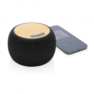 Logo trade promotional gifts picture of: RCS Rplastic/PET and bamboo 5W speaker