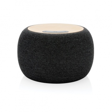 Logo trade corporate gifts image of: RCS Rplastic/PET and bamboo 5W speaker