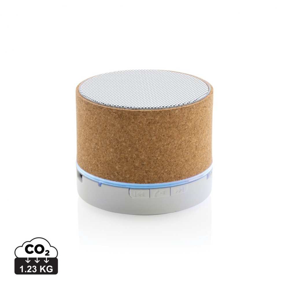 Logotrade promotional item picture of: Cork 3W wireless speaker