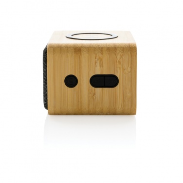 Logo trade promotional merchandise photo of: RCS Rplastic 3W speaker with bamboo 5W wireless