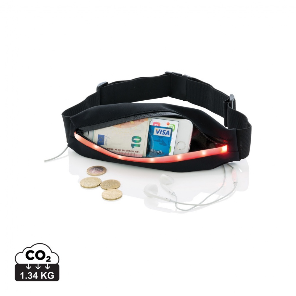 Logo trade promotional items image of: Running belt with LED