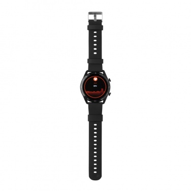 Logo trade corporate gift photo of: RCS recycled TPU Fit Watch round