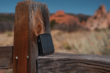 Logotrade promotional products photo of: Skywave RCS recycled plastic solar earbuds