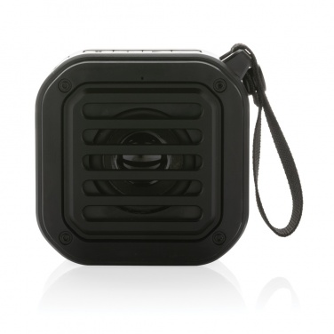 Logo trade promotional gifts image of: 3W RCS recycled plastic wireless sunwave solar speaker