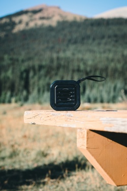 Logotrade business gift image of: 3W RCS recycled plastic wireless sunwave solar speaker