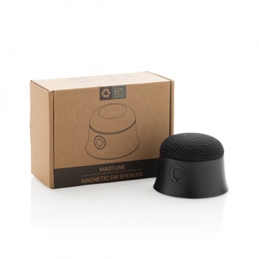 Logo trade promotional items image of: Magtune RCS recycled plastic magnetic 5W speaker