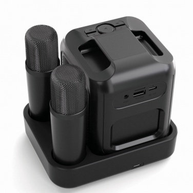 Logotrade promotional giveaway image of: Singvibe RCS recycled plastic karaoke set with double mic