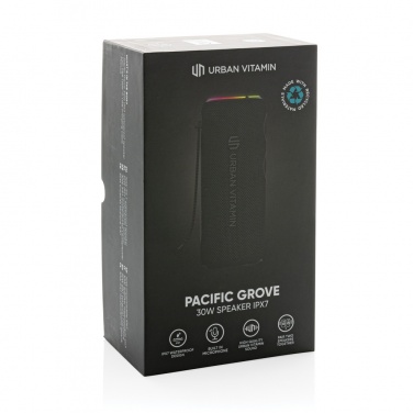 Logotrade promotional gift image of: Urban Vitamin Pacific Grove RCS rplastic 30W speaker IPX7