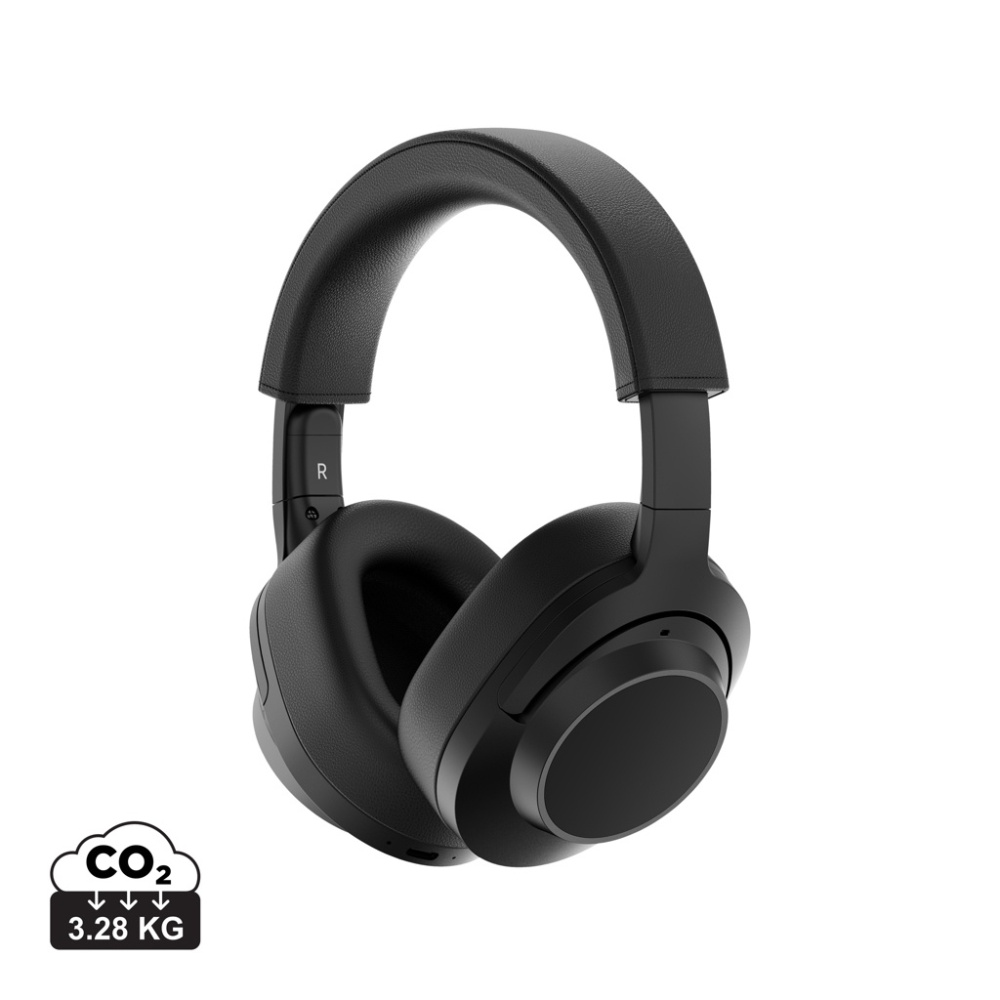 Logotrade advertising product image of: Irvine RCS recycled and repairable ANC wireless headphone