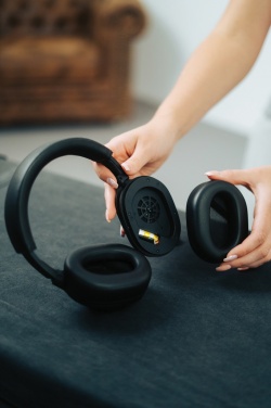 Logotrade business gift image of: Irvine RCS recycled and repairable ANC wireless headphone