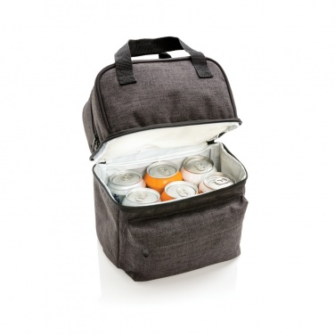 Logo trade promotional merchandise image of: Cooler bag with 2 insulated compartments