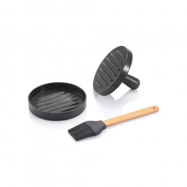 Logotrade promotional giveaway image of: BBQ set with hamburger press and brush