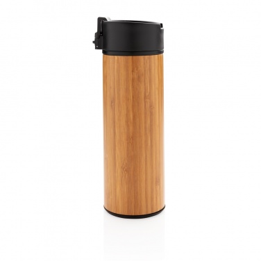 Logo trade promotional giveaways picture of: Bogota vacuum bamboo coffee mug