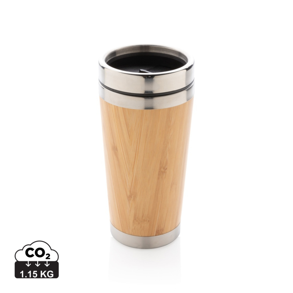 Logo trade promotional merchandise image of: Bamboo tumbler