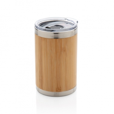Logo trade corporate gifts image of: Bamboo coffee to go tumbler