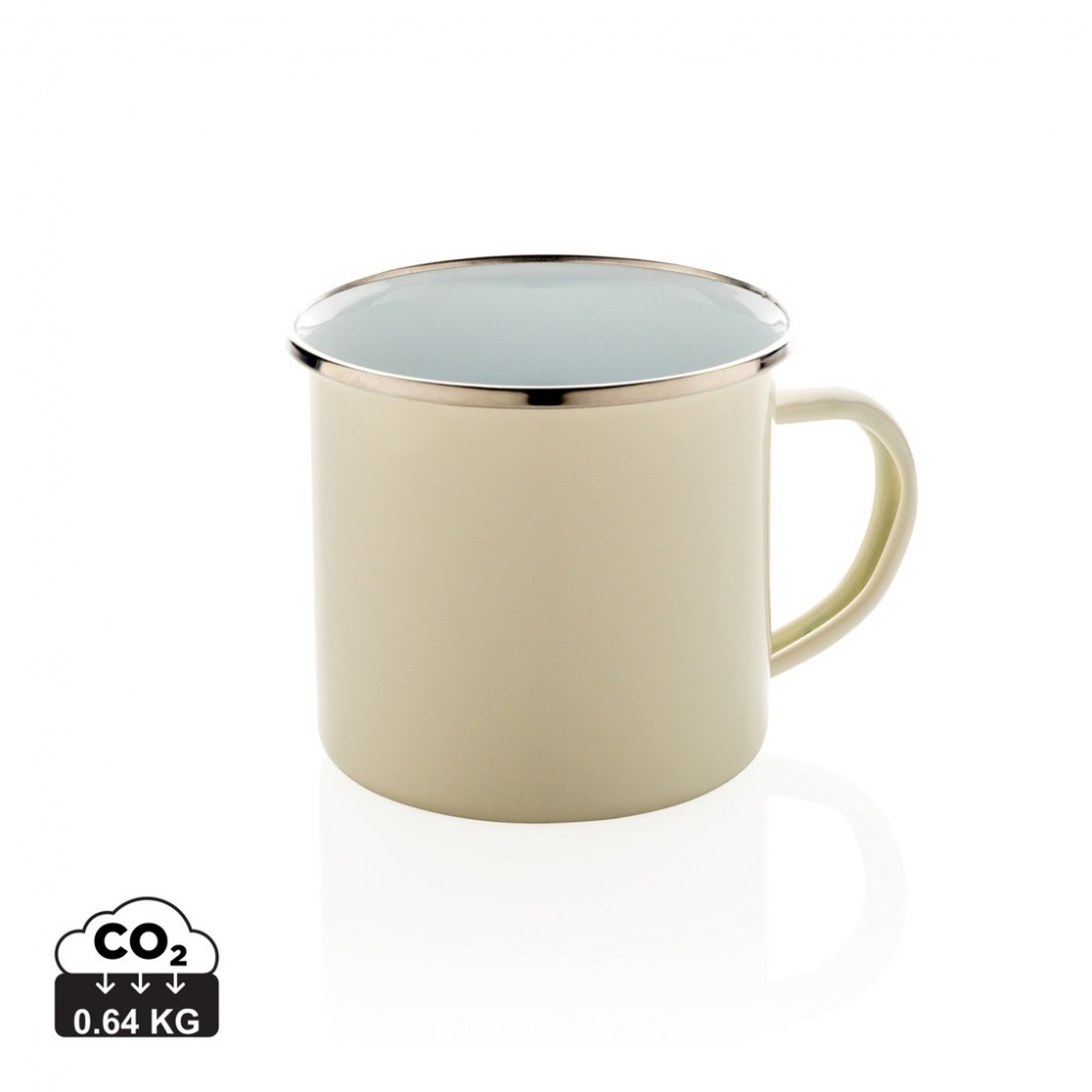 Logo trade promotional products image of: Vintage enamel mug