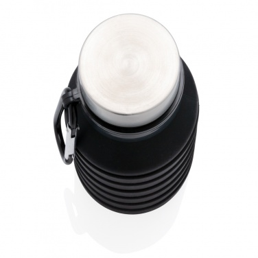 Logotrade promotional giveaway picture of: Leakproof collapsible silicone bottle with lid